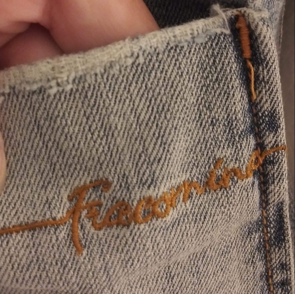 Haute Rag Blue Denim Jean Blazer Size 5 - Picture 4 of 8